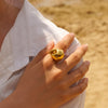 Vintage Stainless Steel Rings for Women Punk Chunky Irregular Smooth Adjustable Open Ring Jewelry Weddings Gifts - Image 5