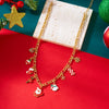 Christmas Necklace Snowflake Gingerbread Tree Snowman Reindeer Bell Soft Clay Crystal Beads Fringe Pendant Choker For Women Men - Image 11