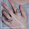 Ventfille Silver Waterdrop Open Line Cross Ring For Female Unique Design Jewelry Gift - Image 18