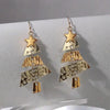 Vintage Metal Christmas Tree Long Drop Earrings for Women Girls Holiday Party Jewelry Acccessories Christmas Gifts - Image 2