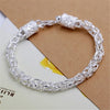 Silver Chain Twisted Bracelet Charm Chain Women Men Wedding Cute Simple Models Jewelry - Image 17