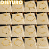 316L Stainless Steel Golden Heart Geometry Zircon Minimalist Series Bracelet Lady Wrist Chain Jewelry - Image 1