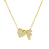 Gold Color Tiny Heart Dainty Zircon Initial Necklace Customizable Letter Name Choker Pendant for Women Birthday Party Jewelry Gi - Image 14