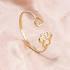 Hollow Love Heart Leaf Open Adjustable Bangle Bracelets For Women Men Accessories Snake Wrist Jewelry Stainless Steel Bracelet - Image 22