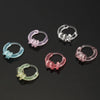 10Pcs Colorful Resin Hoop Earrings Cute Tiny Earrings For Women Girls Simple Versatile Ear Buckle Jewelry Accessories Gifts - Image 4