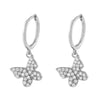 Crmya Cute Cubic Zirconia CZ Gold Silver Plated Hoop Drop Earrings For Women Dangle Earring Jewelry - Image 10