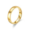 Gold Plated Ring Colour Women's Simple Couple's Wedding Ring Engagement Jewellery Gift - Image 1