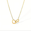 Paperclip Pendant Stainless Steel Necklace for Women Charm Collars Chains Minimalist Personalized Statement Jewelry - Image 13