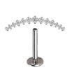 Titanium Pierc Ear Studs Marquise and Round CZ Alternate Cluster Threaded Ear Cartilage Earrings Piercing Jewelry - Image 8