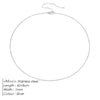Box Chain Necklace Smooth Stainless Steel Choker Necklace Friendship 2MM Gold Color Women Gift Jewelry - Image 13