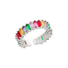 Zircon Rings For Women Stainless Steel Adjustable Open Rings Females Jewelry Accessories - Image 30