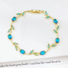 Charm Crystal Leaf Vine Flower Rhinestone Bracelet Necklace Jewelry Sets for Women Girl Party Wedding Jewelry Gift - Image 12