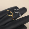 1Pc Titanium Zircon Star Pendant Earrings for Women Hinged Segment Hoop Ring Drop Earring Piercing Body Jewelry 16G - Image 3