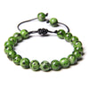 8MM Stone Bead Braid Bracelets Minimalist Carnelian Agates Jades Gem Woven Bangle Jewelry Gift For Women Men - Image 35