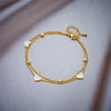 316L Stainless Steel Golden Ocean Series Zircon Pearl Tassel Pendant Anklets Lady Foot Chain Jewelry Gift - Image 13