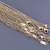 Ten-Piece Stainless Steel Chain Necklace Lot in Gold-Tone with 45 cm Length - Image 2