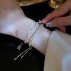 Wave Geometry Adjustable Bracelet Bangle Rhinestone Crystal Bracelets Women Wedding Wristband Jewelry - Image 3