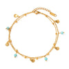 Summer Double Layer Design Shell Pendant Anklet For Women Beach Stone Tassel Stainless Steel Bracelet Jewelry - Image 7