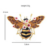 Big Enamel Bee Brooches For Women Men 3-color Flower Insects Party Causal Brooch Pin Gifts - Image 4