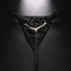 Stonefans Sexy Crystal Thong G String Tempting Lingerie Rhinestone Black Low Waist Panties Body Chain Women Accessories
