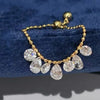 Silver Round Water Drop Zircon Tassel Ring Adjustable Pull Bead Chain Rings for Women Stackable Jewelry - Image 8