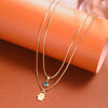 Lucky Double Layers Zircon Evil Eye Necklaces for Women Men Chain Turkish Eye Pendant Necklace Party Jewelry Gift - Image 3