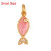 Marine Organism Sea Horse Turtle Fish Conch Shell Starfish Charm Pendant, 8K Gold Plated Zircon Jewelry Finding Supplies - Image 12