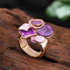 Multicolor Drip Oil Geometic Rings for Women Accessories Elastic Adjustable Gold Color Ring Party Jewelry Gift - Image 15