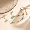 Boho Necklace Beach Irregular Stone Necklaces for Women Stainless Steel Imitation Pearl Jade Necklace Jewelry Gift - Image 6