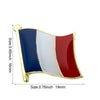 France Flag Badge Flag Laple Pin Badges Flag Brooch - Image 7