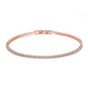 Silver Bracelet 16CM To 19CM Tennis Bracelet 2.5MM Zirconia Anniversary Gift - Image 4