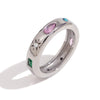 316L Stainless Steel Multicolor Zircon Ring Gold Plated Jewelry For Women's Classic Ring Gift - Image 9