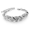 Love Braided Leaf Bracelet Charm Crystal Wedding Bracelets For Women Anniversary Valentines Day Gifts Aesthetic Jewelry - Image 5