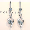 Zircon Water Drop Earrings For Women Silver Color Long Dangle Hanging Earring Female Wedding Ear Jewelry Gift - Image 26