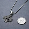 Retro Celtic Knot Pattern Disc Cross Pendant Necklace for Men Gothic Punk Street Jewelry Gift - Image 2