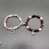 2 pcs of Spider Pendant Herat Shape Magnet Bead Elastic Couple's Bracelets, Bff Jewelry Gift - Image 11