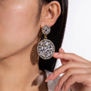 Colorful Crystal Stone Drop Dangle Earrings for Women Geomerry Alloy Metal Wedding Jewelry 9442 - Image 6