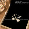 Pearl Crystal Earrings Set for Women 6 Pairs Gold Plated Rhinestone Dangle Wedding Party Bridal Jewelry Gifts - Image 4