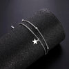 Bracelets Of Women Silver Color Stainless Steel Double Moon Chain Star Beads Bangles Minimalist Female Jewelry Accessories - Image 6