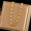 316L Stainless Steel Metal Chain Necklace For Women Gold Plated Neck Chain Jewelry Lady Gift - Image 9