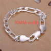 Silver Cute Buckle Side Chain Bracelet for Women Men Charm Party Gift Wedding Jewelry - Image 30