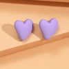 Koean Candy Color Acrylic Love Eardrop Simple Design Geometric Heart Party Jewelry Earrings Ear Studs All-match EarStuds - Image 16