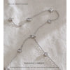 NiNice Stainless Steel Necklace Y-shaped Chain Octagonal Star Zircon Bracelet Foot Chain Design Gift - Image 3