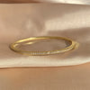 Zirconia Round Bangles For Women Girls Silver Color Metal Crystal Wristlet Jewelry Wedding Festival Gifts - Image 2