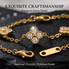 Gold Color Flower Zircon Bracelet Stainless Steel Jewelry for Women, Gift Party Bangles Accessories - Image 3