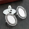 18x25mm 5pcs Antique Silver Bronze Plated Mixed Styles Oval Adjustable Ring Settings Blank/Base - Image 19