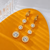 316L Stainless Steel Blue Stone Drop Dangle Earrings for Women Pvd Plated Jewelry - Image 11
