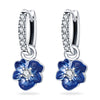 Silver Color Earrings Blue Zircon Stars Moon Irregularity Earrings For Woman Birthday Jewelry Gifts - Image 40