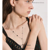 NiNice Stainless Steel Necklace Y-shaped Chain Octagonal Star Zircon Bracelet Foot Chain Design Gift - Image 6