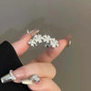 1Pcs Zircon Star Flower Clip Earrings for Women Girl Simple Crystal Without Piercing Ear Cuff Y2K Jewelry - Image 4